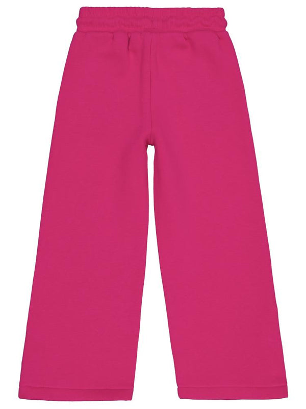 Civil Girls Paçası Çıtçıtlı 6-9 Yaş Eşofman Altı - Fusya