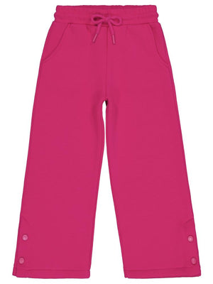 Civil Girls Paçası Çıtçıtlı 6-9 Yaş Eşofman Altı - Fusya