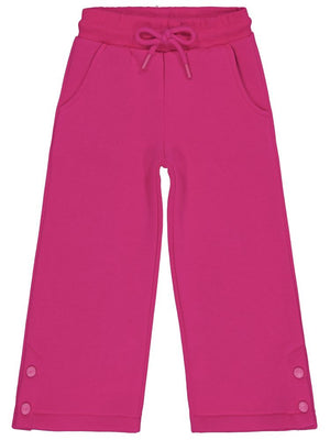 Civil Girls Paçası Çıtçıtlı 2-5 Yaş Eşofman Altı - Fusya