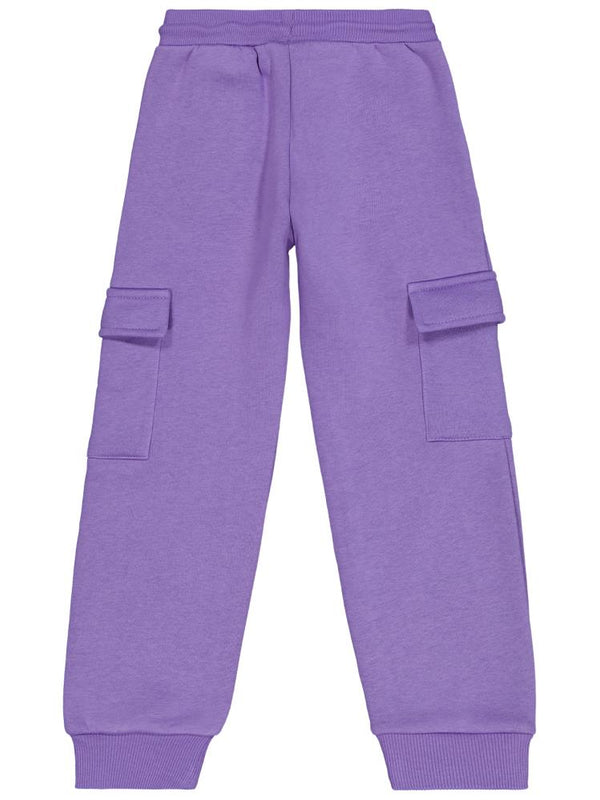 Civil Girls Kargo Cepli 6-9 Yaş Eşofman Altı - Lila