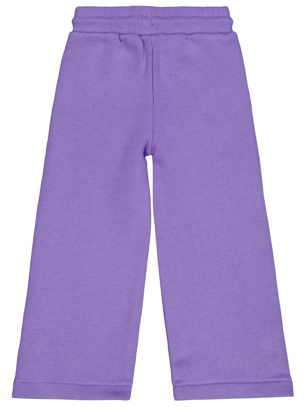 Civil Girls Paçası Çıtçıtlı 2-5 Yaş Eşofman Altı - Lila