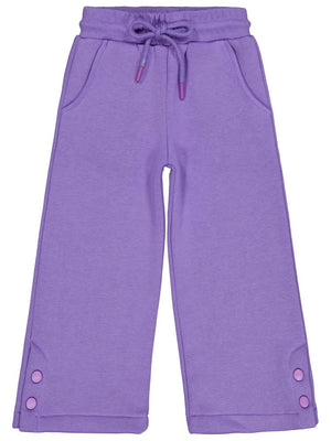 Civil Girls Paçası Çıtçıtlı 2-5 Yaş Eşofman Altı - Lila