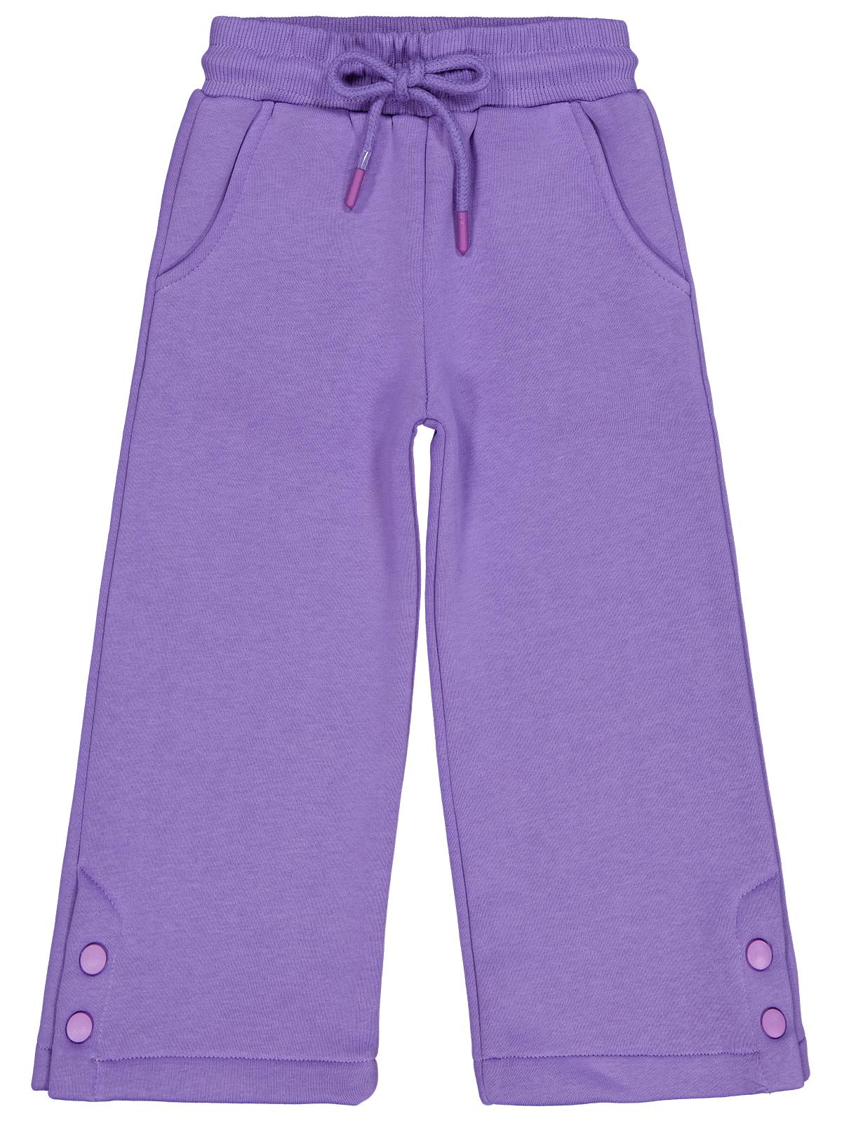 Civil Girls Paçası Çıtçıtlı 2-5 Yaş Eşofman Altı - Lila