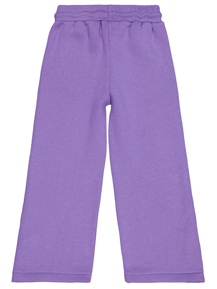 Civil Girls Paçası Çıtçıtlı 6-9 Yaş Eşofman Altı - Lila