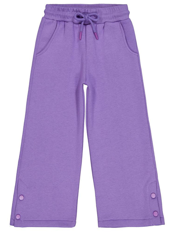Civil Girls Paçası Çıtçıtlı 6-9 Yaş Eşofman Altı - Lila