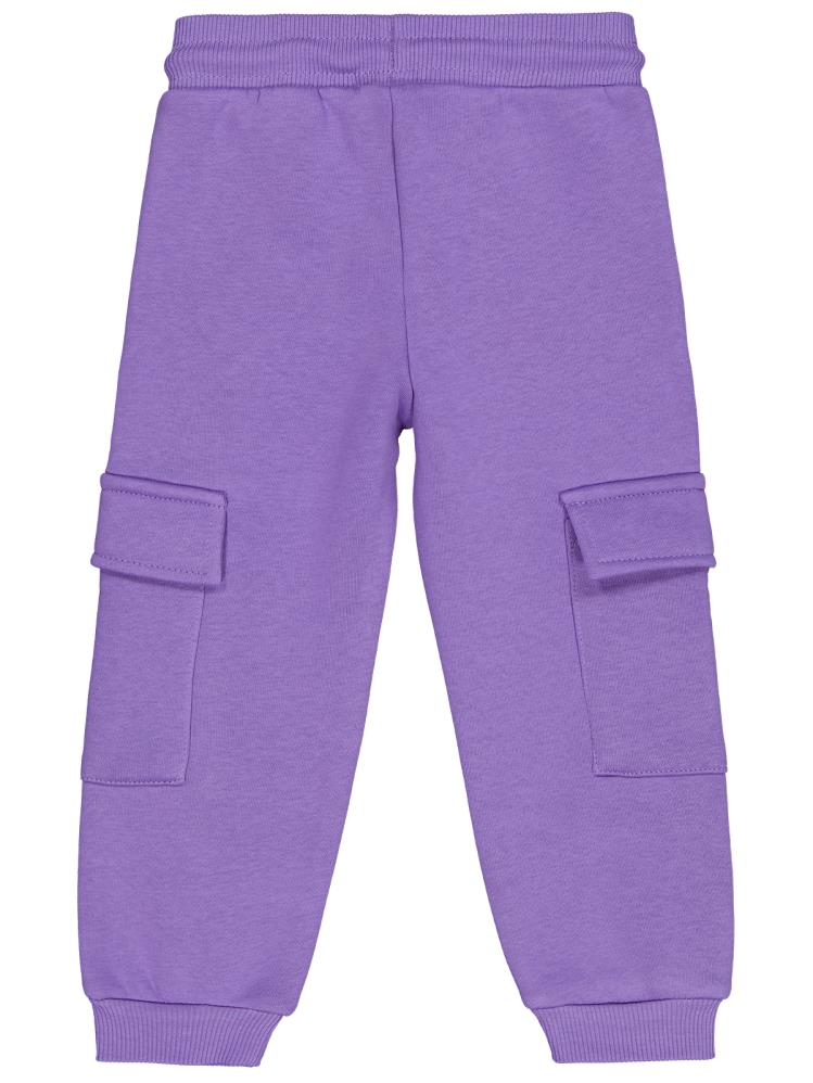 Civil Girls Kargo Cepli 2-5 Yaş Eşofman Altı - Lila