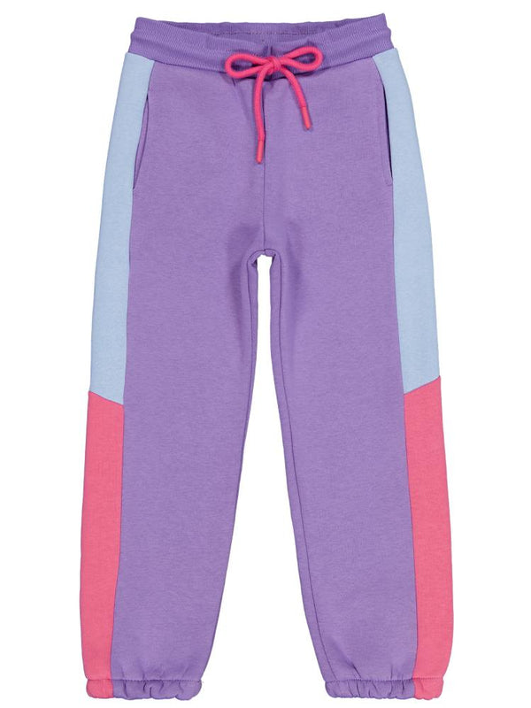 Civil Girls Yanı Parçalı 6-9 Yaş Eşofman Altı - Lila