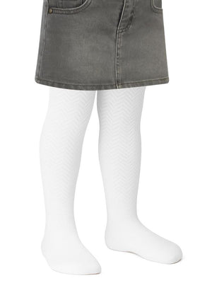 Civil Girls Stairs 2-12 Yaş Kız Külotlu Çorap - Beyaz