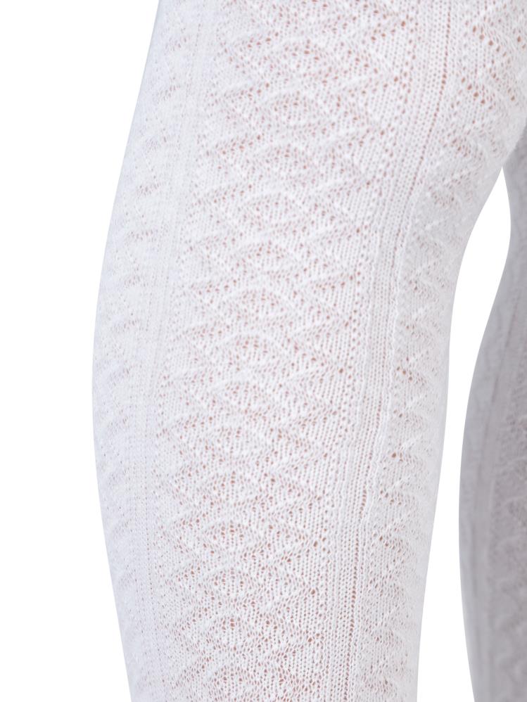 Civil Flora 2-12 Yaş Çocuk Kız Külotlu Çorap - Beyaz