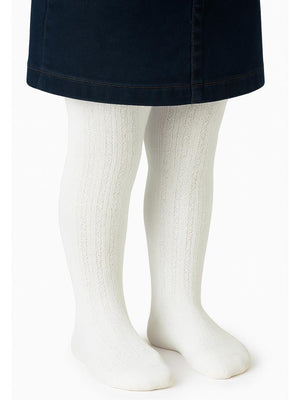 Civil Baby Rea Desen 6-18 Ay Bebek Kız Külotlu Çorap - Ekru