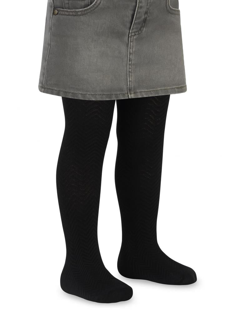 Civil Girls Stairs 2-12 Yaş Kız Külotlu Çorap - Siyah