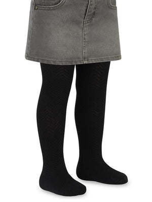 Civil Girls Stairs 2-12 Yaş Kız Külotlu Çorap - Siyah