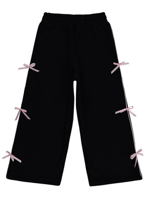 Civil Girls Fiyonklu 6-9 Yaş Eşofman Altı - Siyah