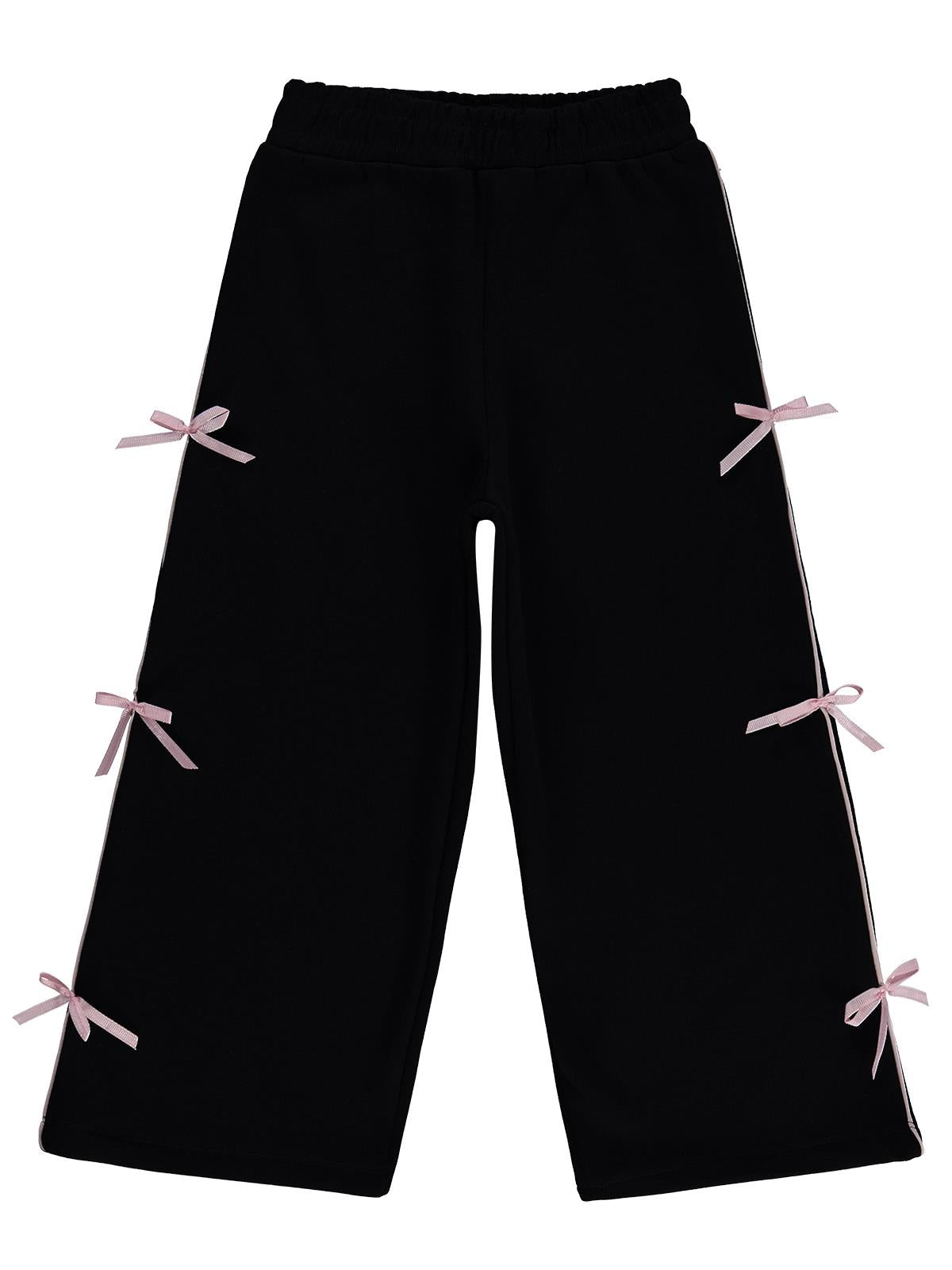 Civil Girls Fiyonklu 6-9 Yaş Eşofman Altı - Siyah