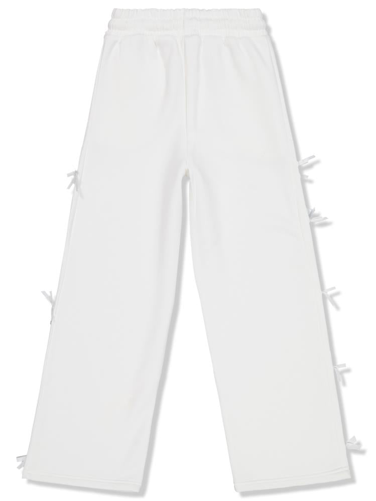 Civil Girls Fiyonk Aksesuarlı 10-13 Yaş Eşofman Altı - Ekru