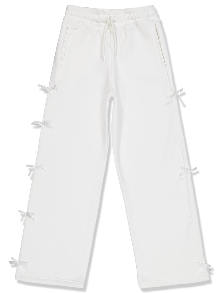 Civil Girls Fiyonk Aksesuarlı 10-13 Yaş Eşofman Altı - Ekru