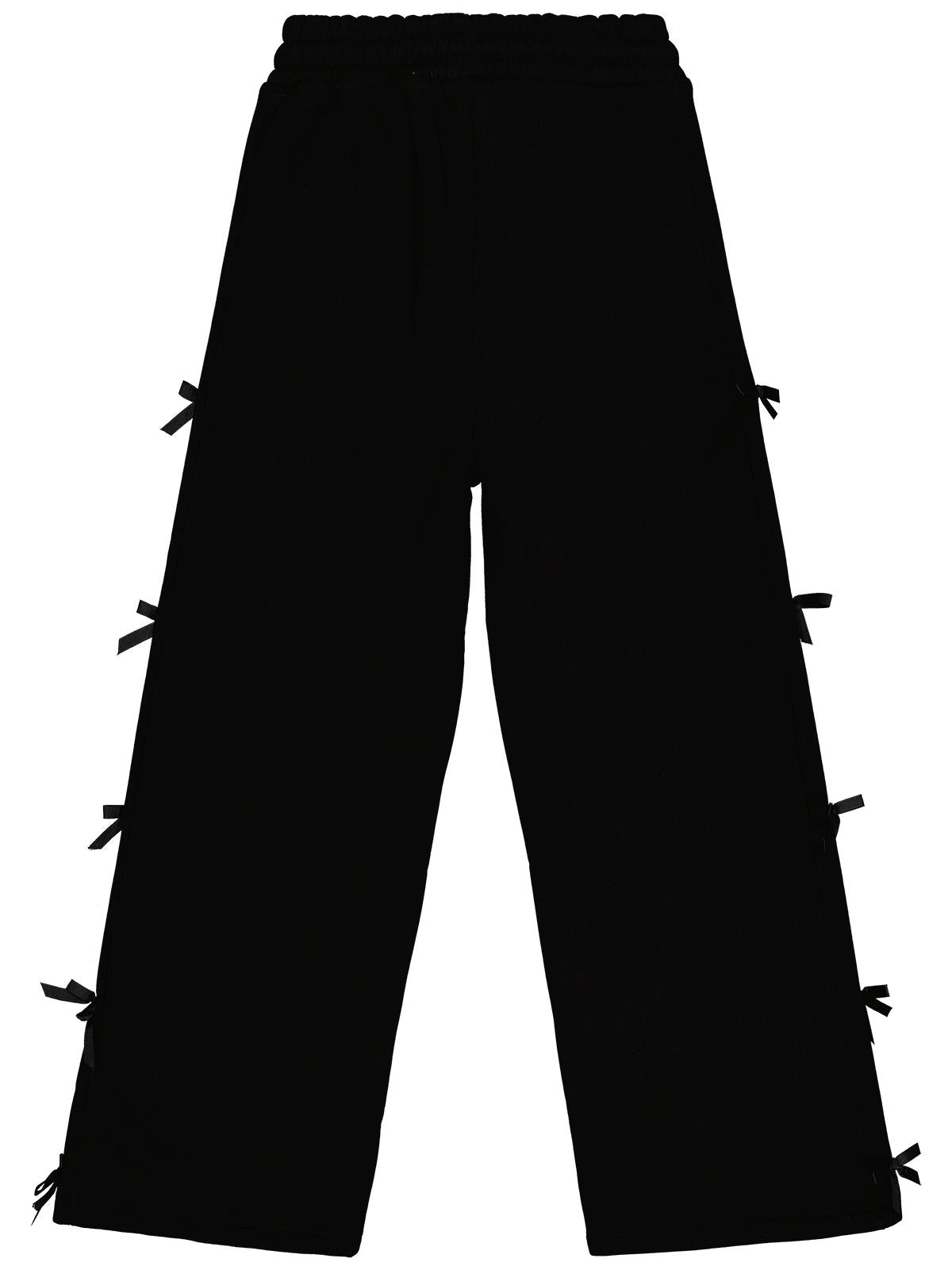 Civil Girls Fiyonk Aksesuarlı 10-13 Yaş Eşofman Altı - Siyah