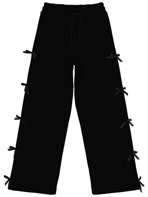 Civil Girls Fiyonk Aksesuarlı 10-13 Yaş Eşofman Altı - Siyah