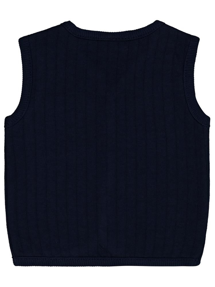 Civil Baby M Nakışlı 6-18 Ay Yelek - Lacivert