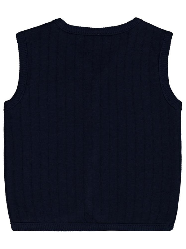 Civil Baby M Nakışlı 6-18 Ay Yelek - Lacivert