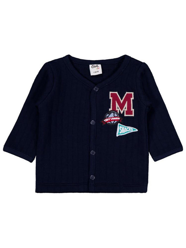 Civil Baby M Nakışlı 1-9 Ay Pijama Takımı - Lacivert