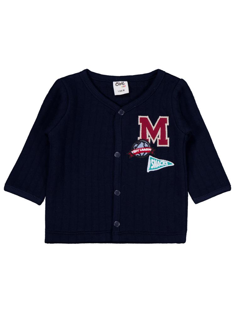 Civil Baby M Nakışlı 1-9 Ay Pijama Takımı - Lacivert