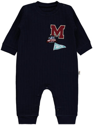 Civil Baby M Nakışlı 6-18 Ay Tulum - Lacivert