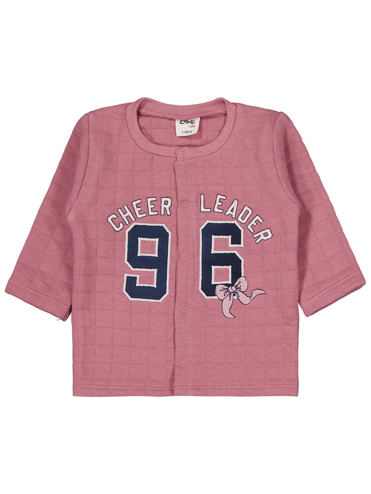 Civil Baby 96 Nakışlı 1-9 Ay Pijama Takımı - Pembe