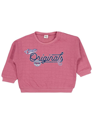 Civil Baby College Originals Nakışlı 6-18 Ay Sweatshirt - Pembe