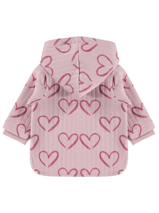Civil Baby Kalp Empirme 6-18 Ay Hırka - Pembe