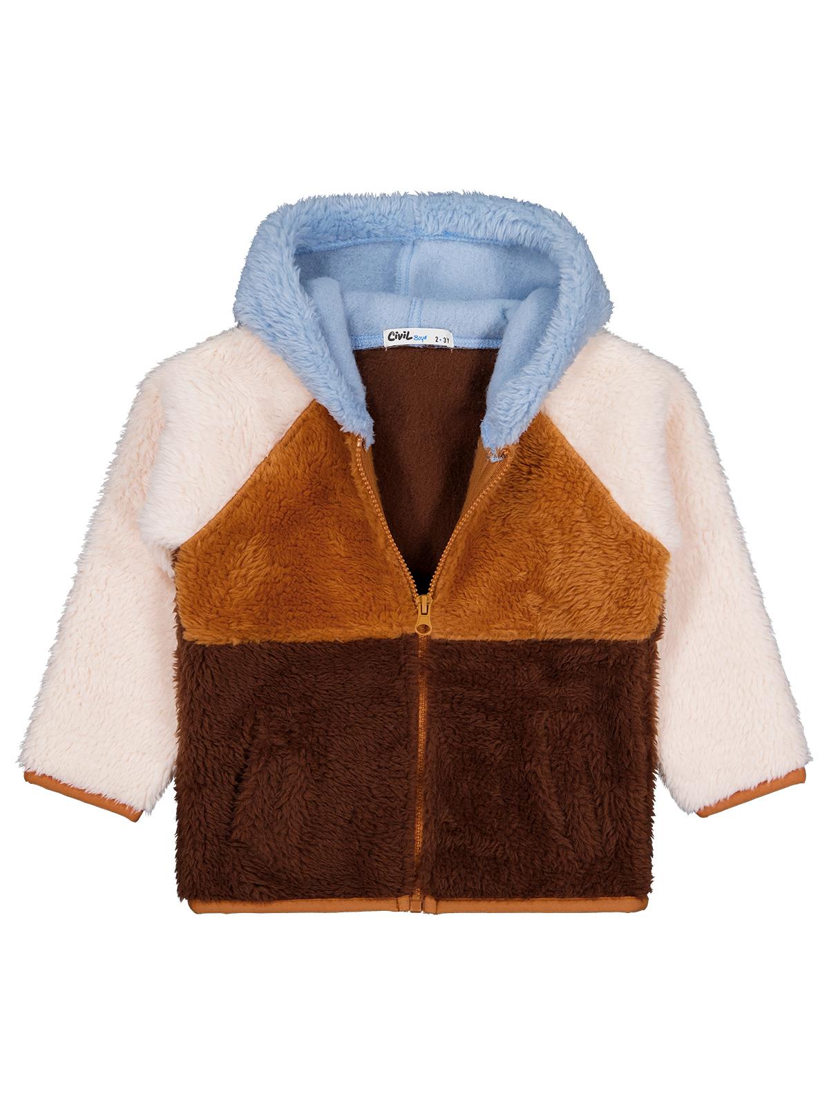 Civil Boys Reglan Kol Parçalı 2-5 Yaş Hırka - Turuncu