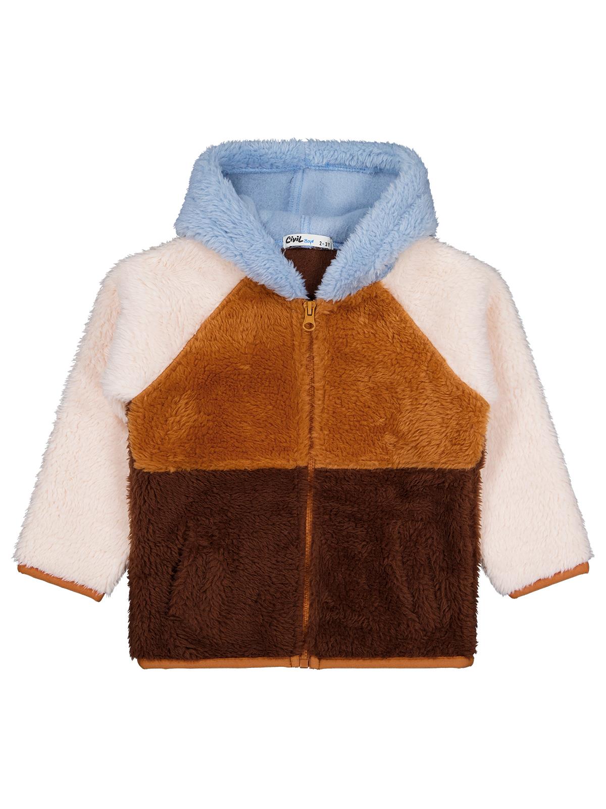 Civil Boys Reglan Kol Parçalı 2-5 Yaş Hırka - Turuncu