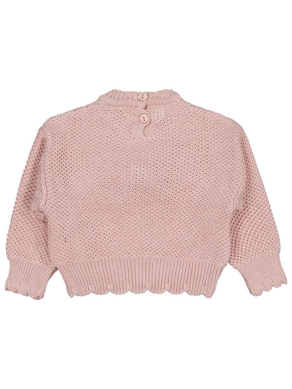 Civil Baby Fiyonk Detaylı 6-18 Ay Kazak - Pudra