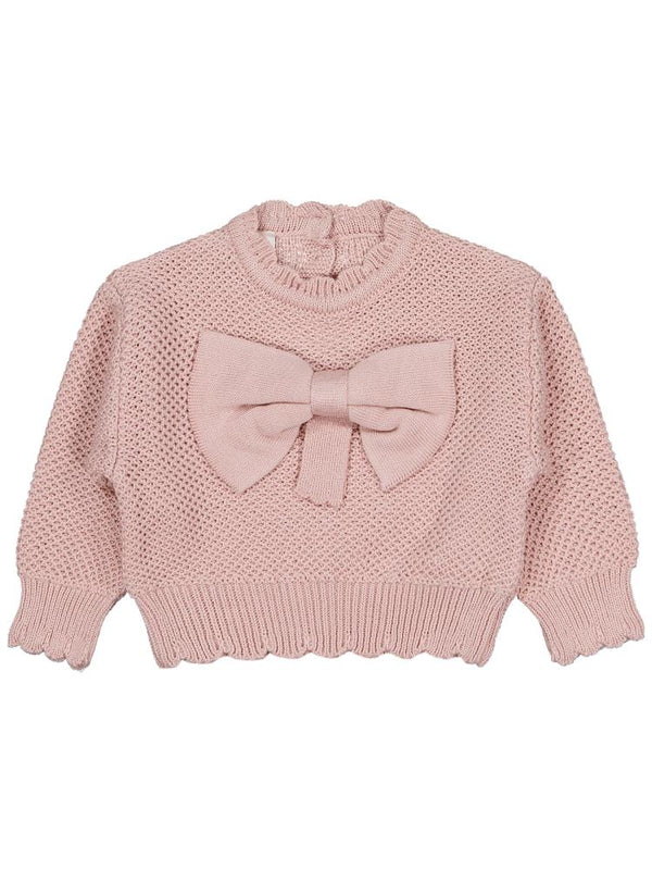 Civil Baby Fiyonk Detaylı 6-18 Ay Kazak - Pudra