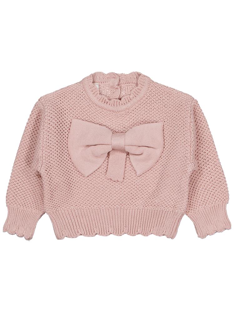 Civil Baby Fiyonk Detaylı 6-18 Ay Kazak - Pudra