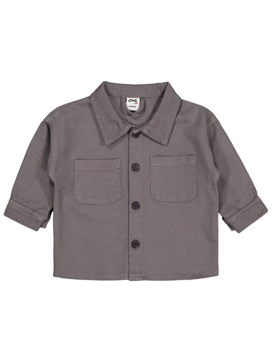 Civil Baby Oscar Jacket 6-18 Ay Gömlek - Gri