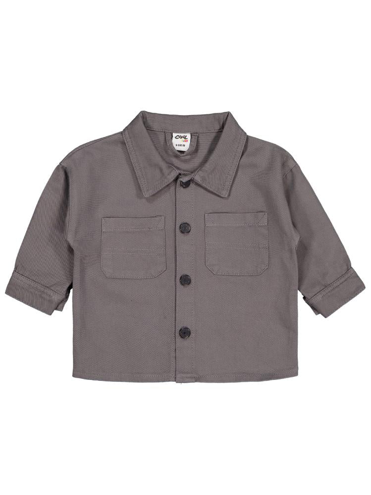 Civil Baby Oscar Jacket 6-18 Ay Gömlek - Gri