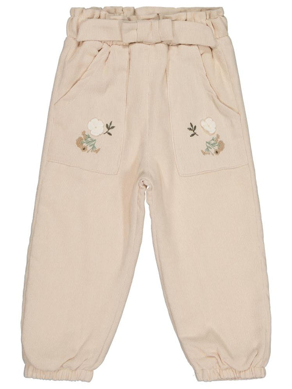 Civil Girls Fiyonklu 2-5 Yaş Pantolon - Fil Dişi