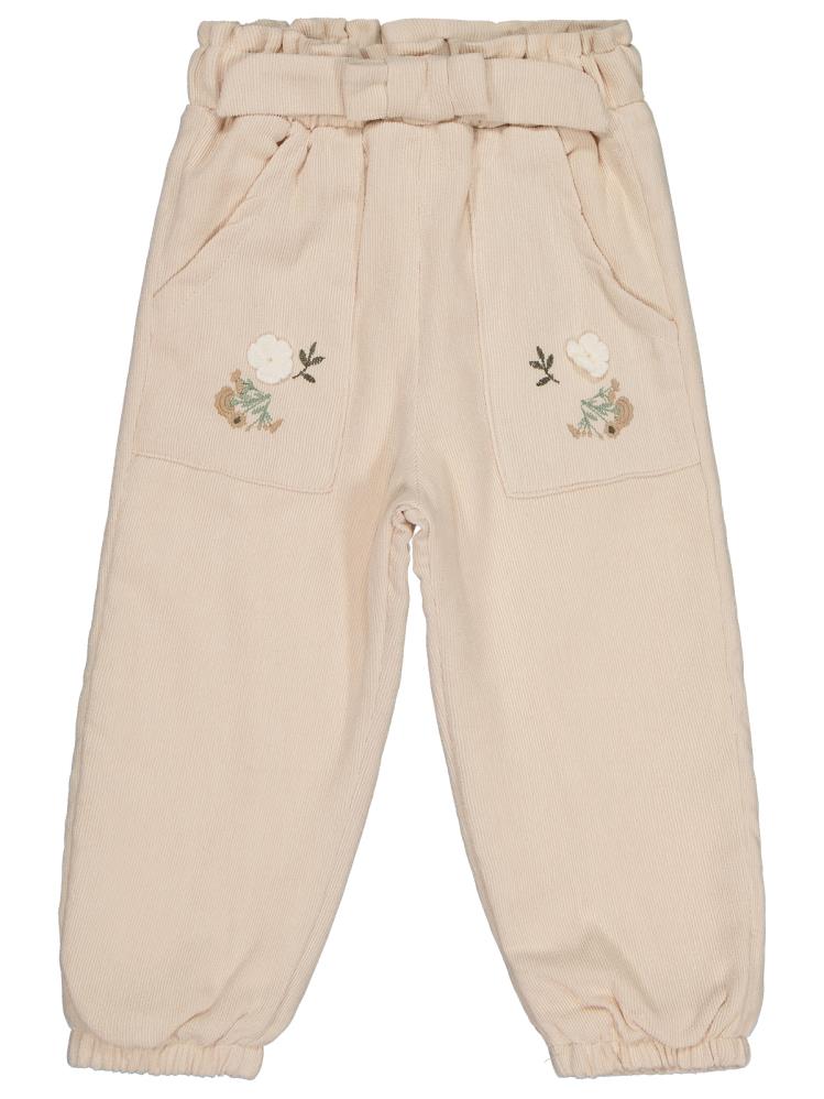 Civil Girls Fiyonklu 2-5 Yaş Pantolon - Fil Dişi