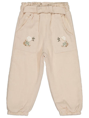 Civil Girls Fiyonklu 2-5 Yaş Pantolon - Fil Dişi