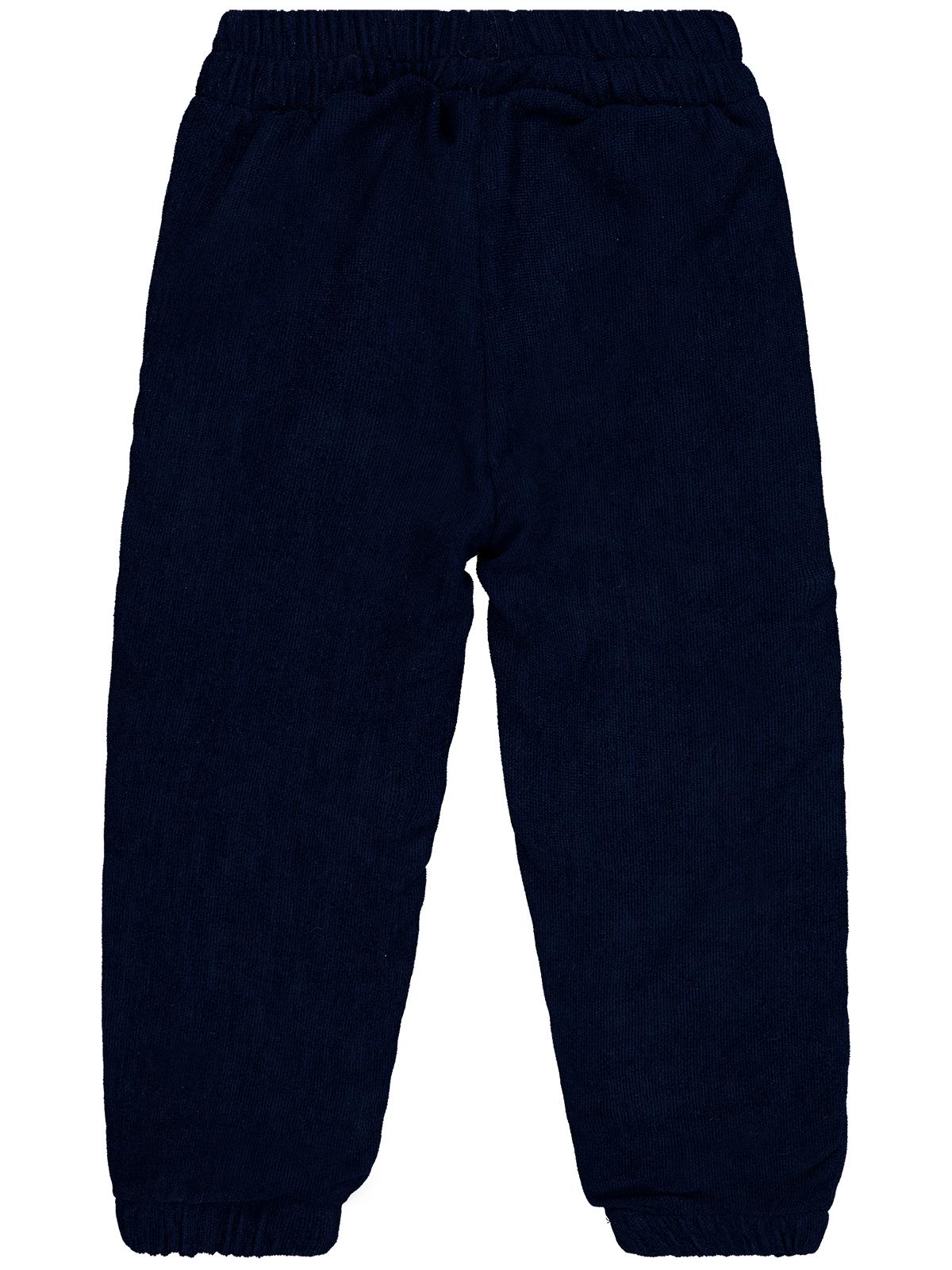 Civil Girls Büyük Çiçek Nakışlı 2-5 Yaş Pantolon - Lacivert