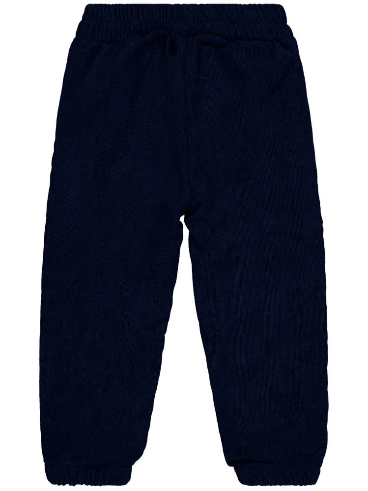 Civil Girls Büyük Çiçek Nakışlı 2-5 Yaş Pantolon - Lacivert