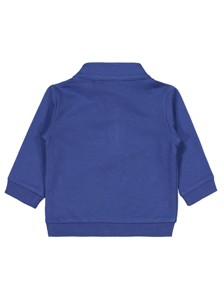 Civil Baby Fermuarlı C Baskılı 6-18 Ay Sweatshirt - Mavi