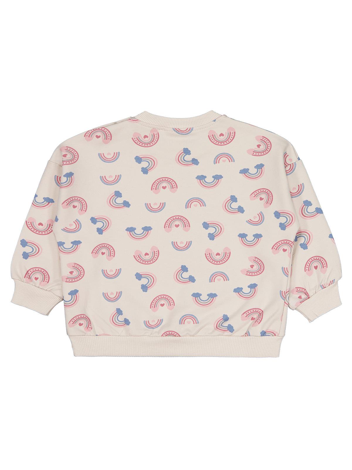 Civil Baby Gökkuşağı Empirme 6-18 Ay Sweatshirt - Bej