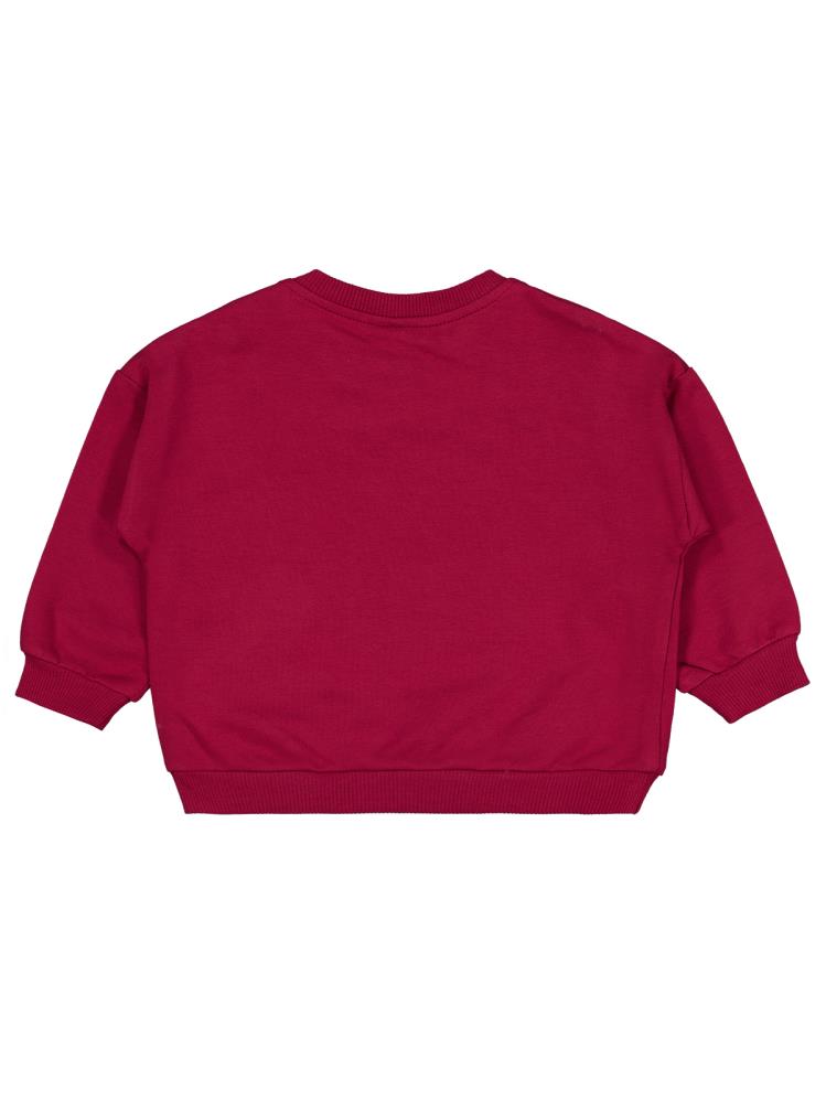 Civil Baby MINI CREW Baskılı 6-18 Ay Sweatshirt - Bordo
