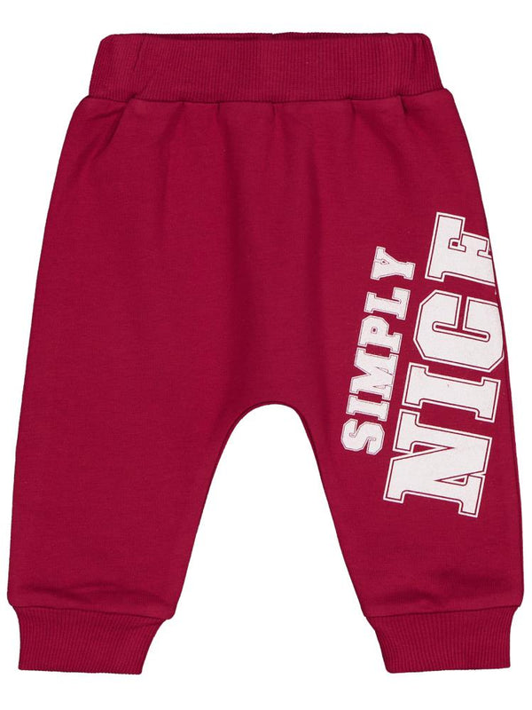 Civil Baby Simply Nice Baskılı 6-18 Ay Tek Alt Bebe - Bordo