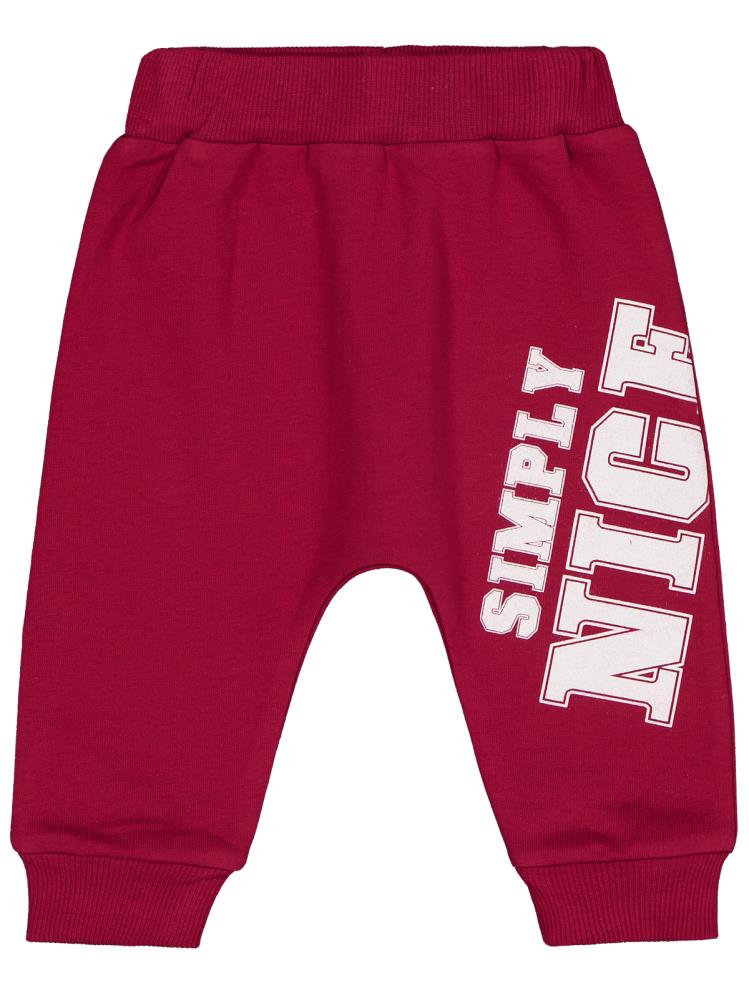 Civil Baby Simply Nice Baskılı 6-18 Ay Tek Alt Bebe - Bordo