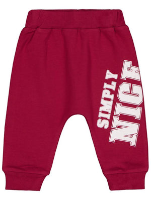 Civil Baby Simply Nice Baskılı 6-18 Ay Tek Alt Bebe - Bordo