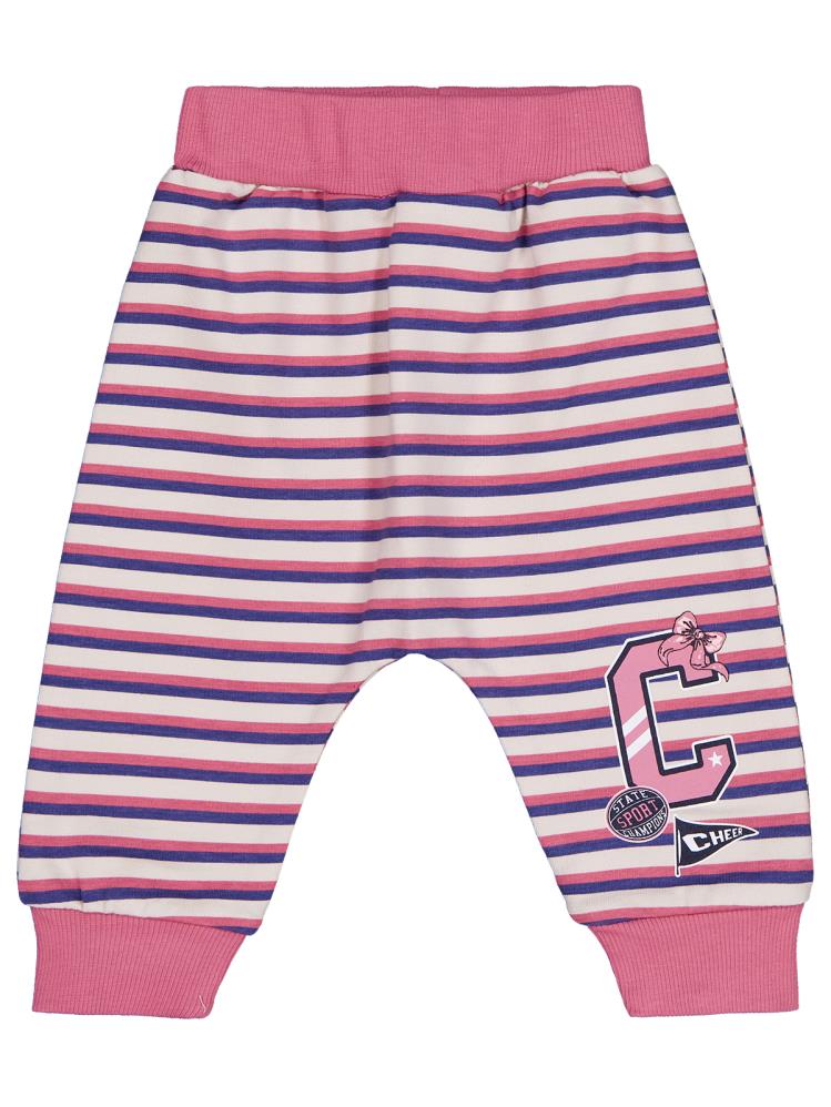 Civil Baby Çizgi Empirme C Baskılı 6-18 Ay Tek Alt Bebe - Pembe