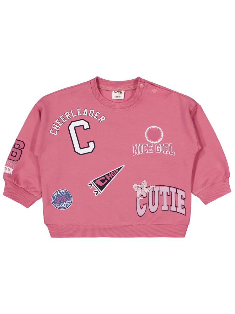 Civil Baby Harf ve Yazı Baskılar 6-18 Ay Takım - Pembe